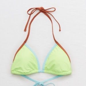 Matching AERIE TRIANGLE BIKINI TOP & STRING CHEEKY BIKINI BOTTOM